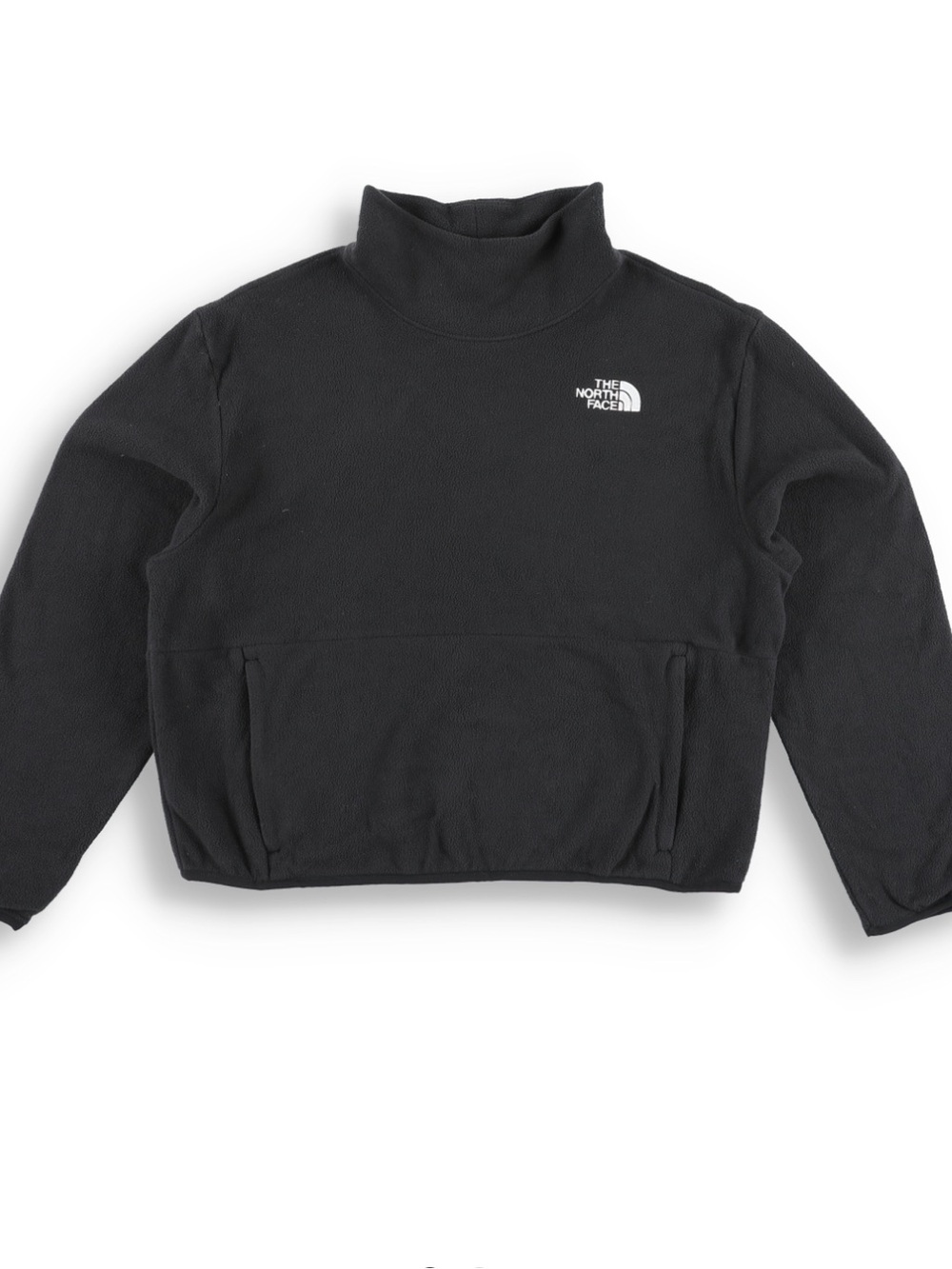 The North Face w anchor funnel neck fleece jacket